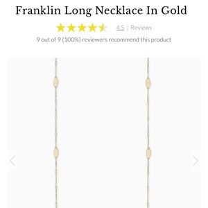 Kendra Scott Franklin Necklace Gold